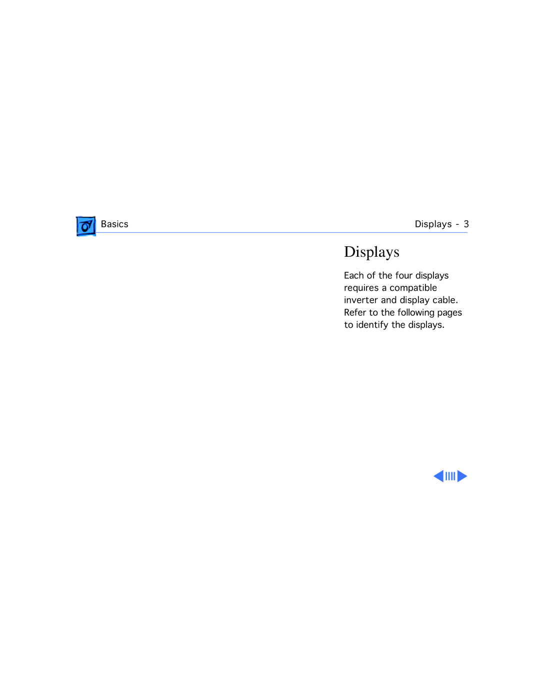 Apple 170, 145B manual Displays 