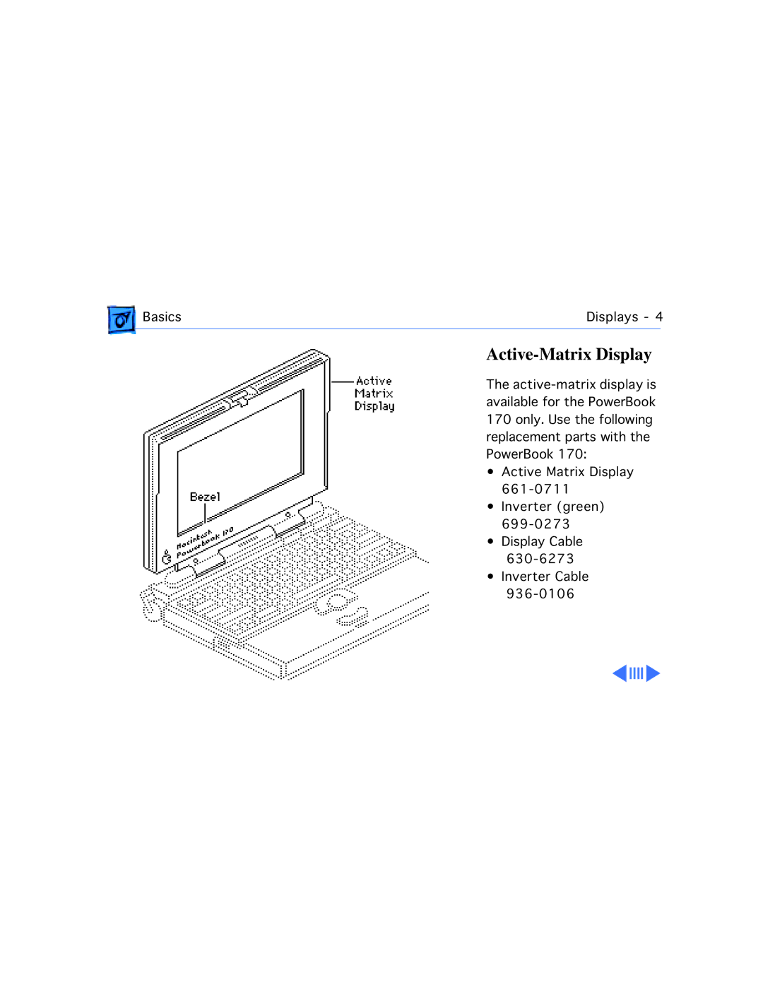 Apple 145B, 170 manual Active-Matrix Display 