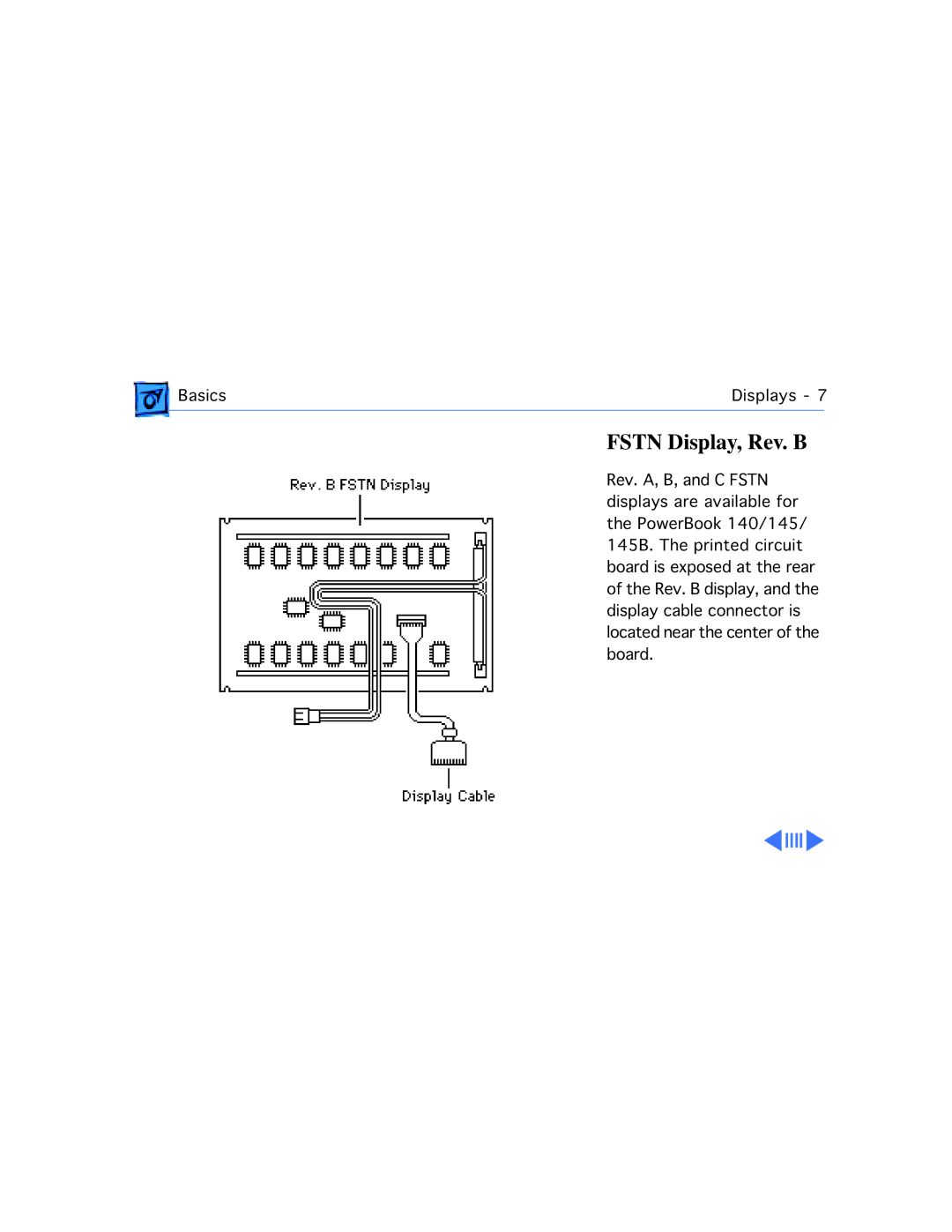 Apple 145B, 170 manual Fstn Display, Rev. B 