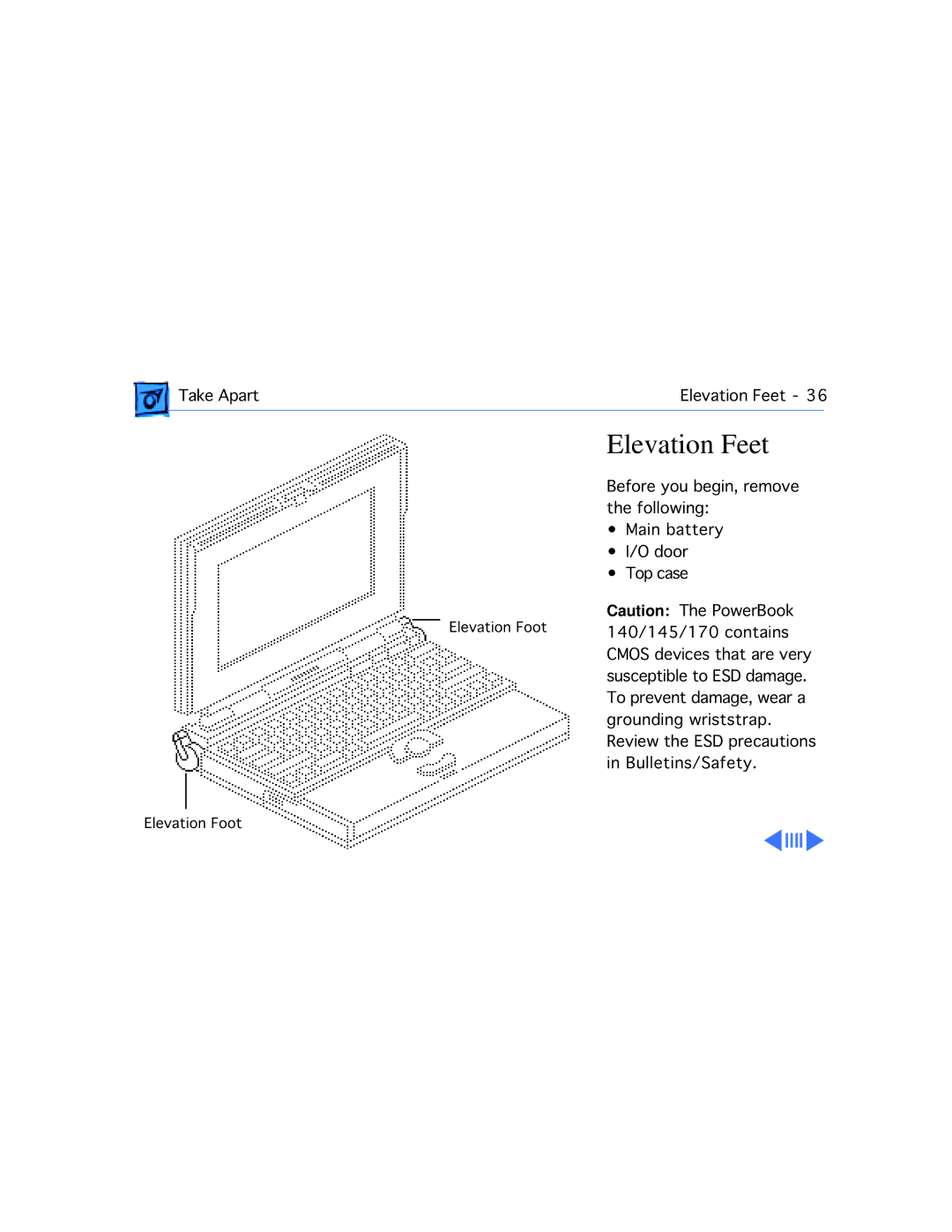 Apple 145B, 170 manual Elevation Feet 