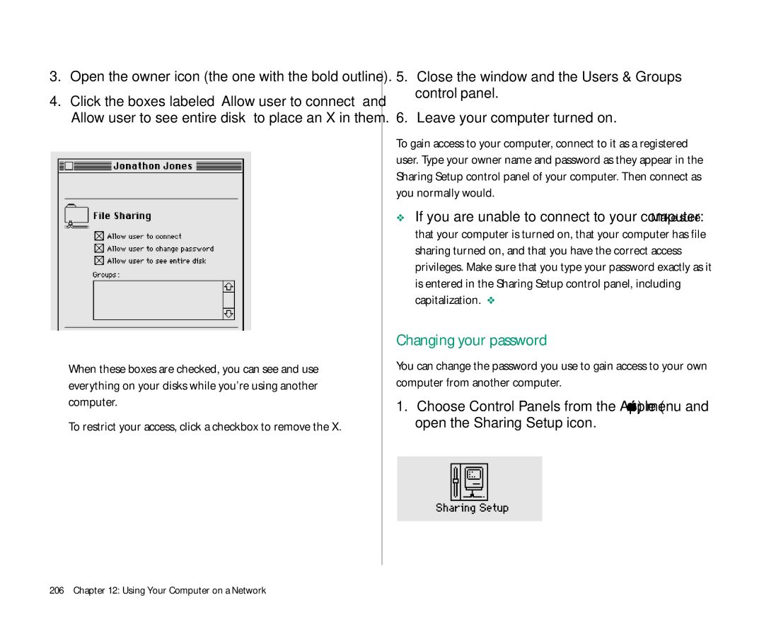 Apple 145 manual Open the owner icon the one with the bold outline 