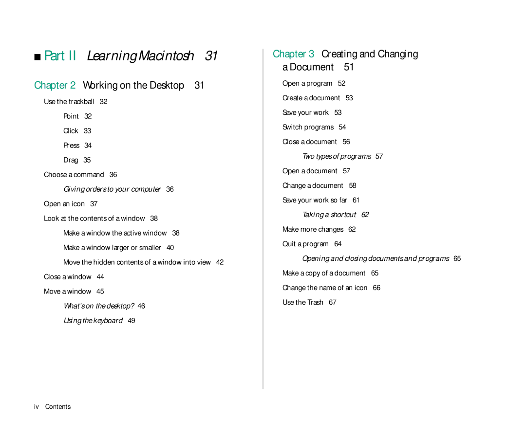 Apple 145 manual Chapter, Working on the Desktop 