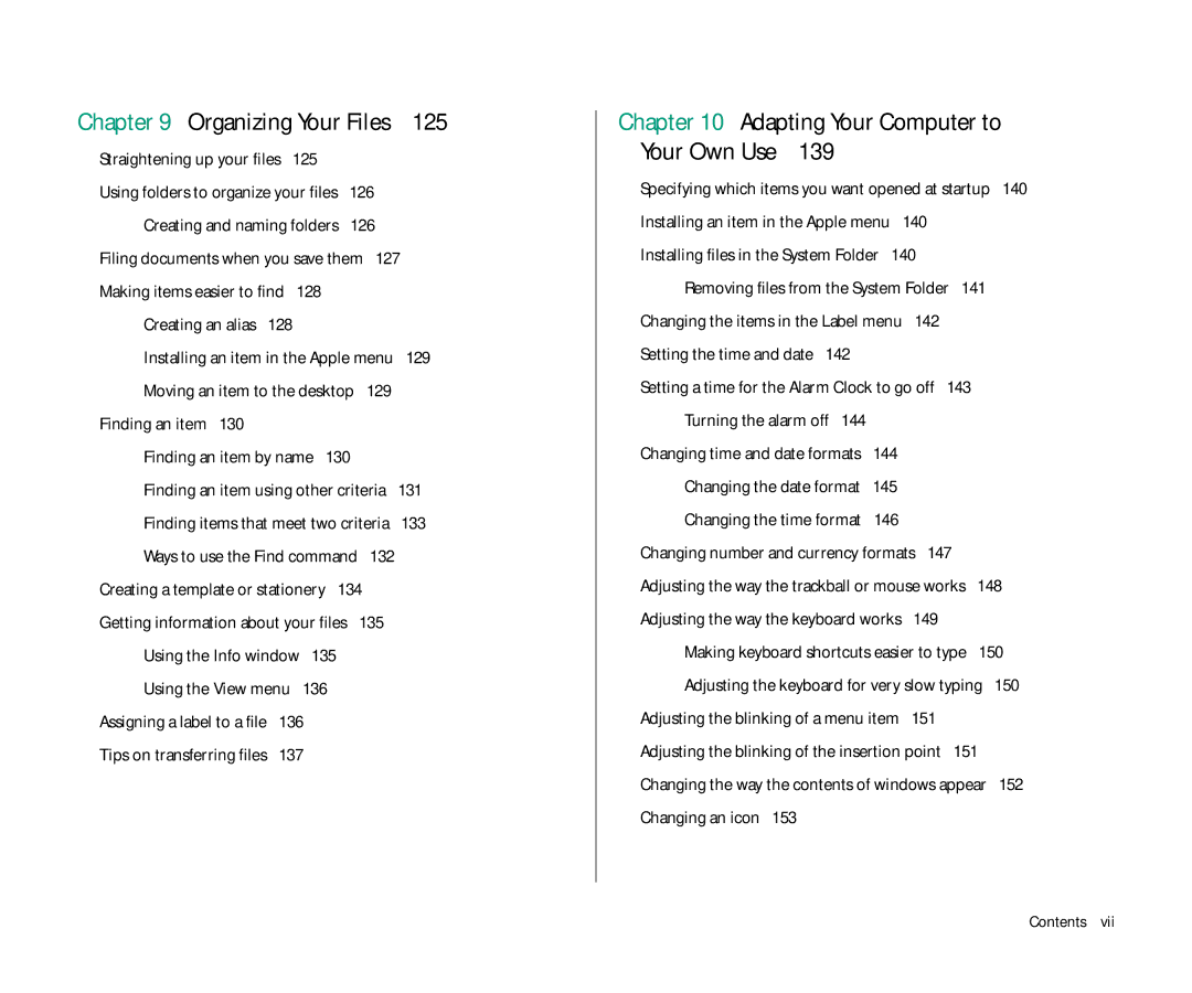 Apple 145 manual Organizing Your Files 