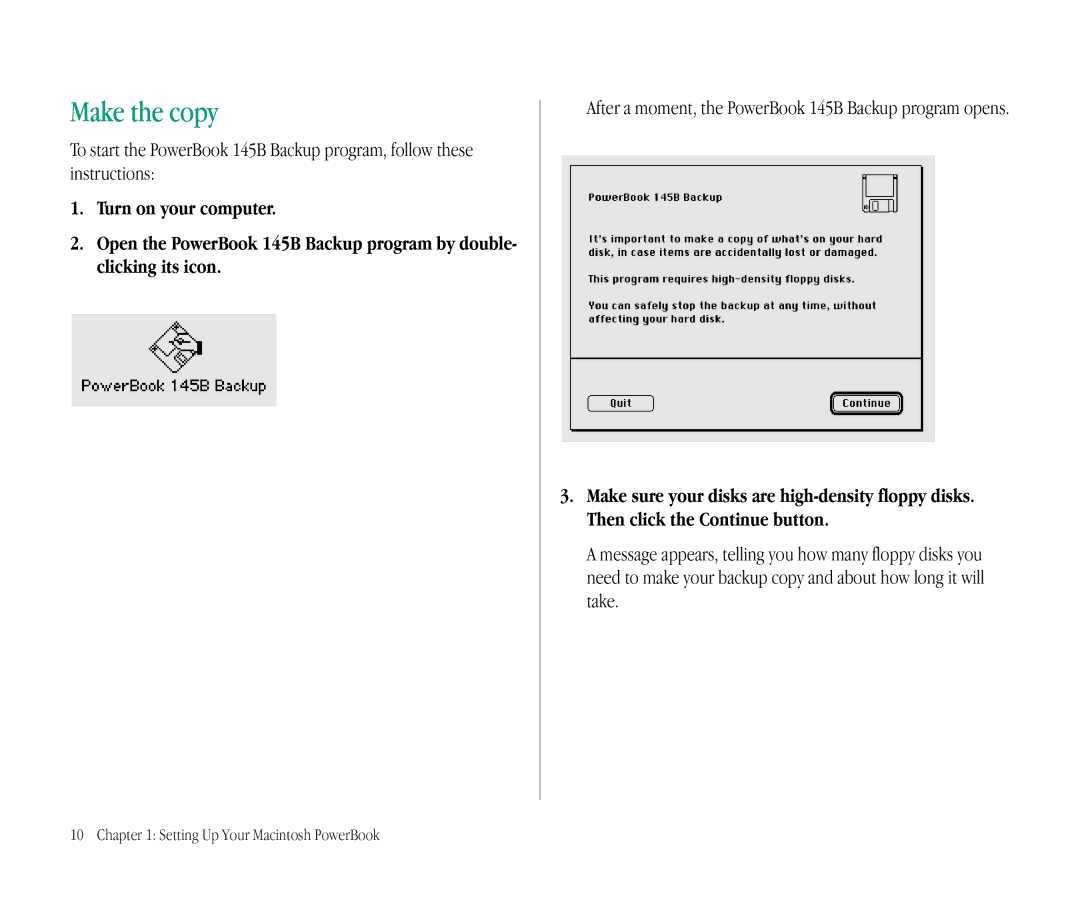 Apple 145B manual Make the copy 