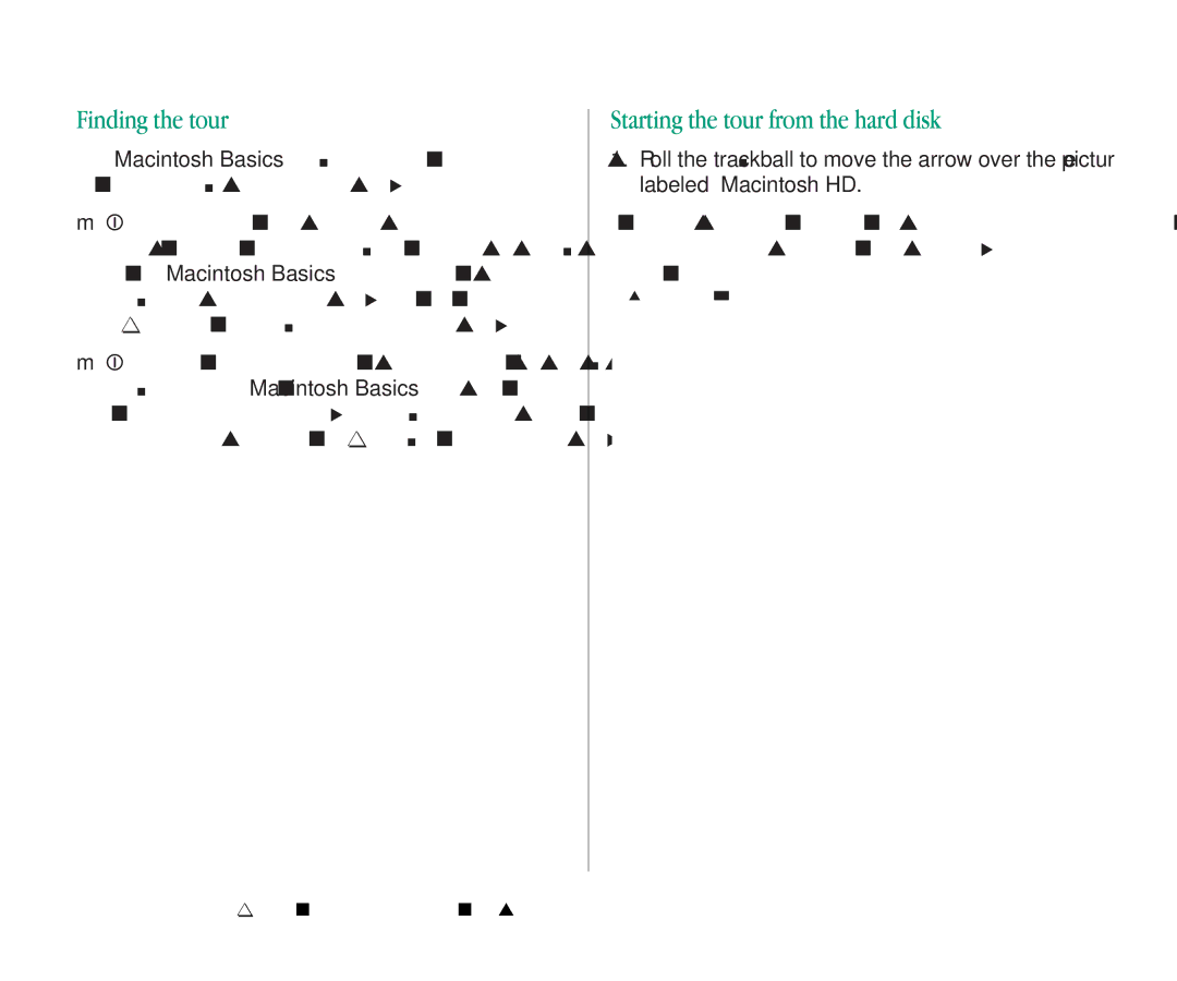 Apple 145B manual Finding the tour, Starting the tour from the hard disk 