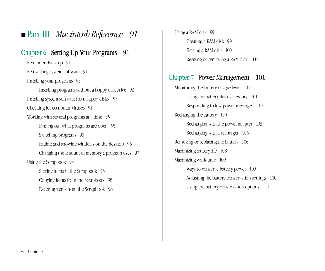 Apple 145B manual Part, Setting Up Your Programs 