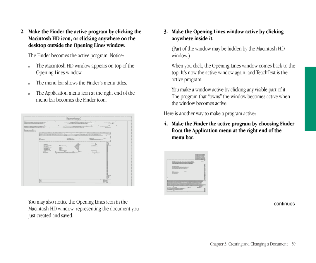 Apple 145B manual Hh h, Here is another way to make a program active 