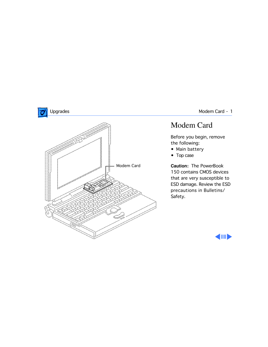 Apple 150 manual Modem Card 