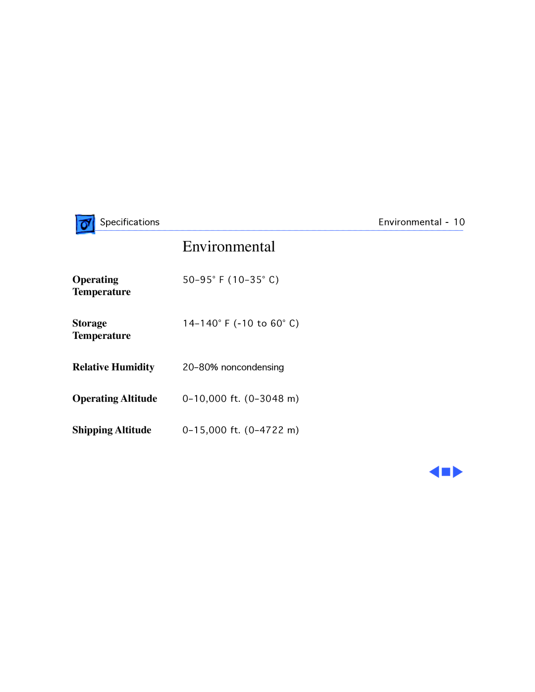 Apple 150 manual Environmental 