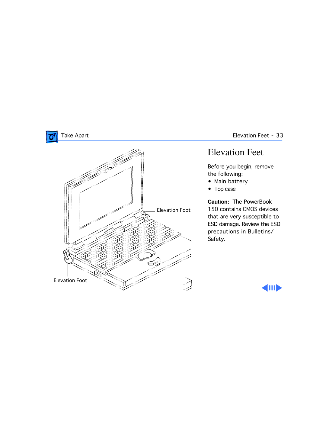 Apple 150 manual Elevation Feet 