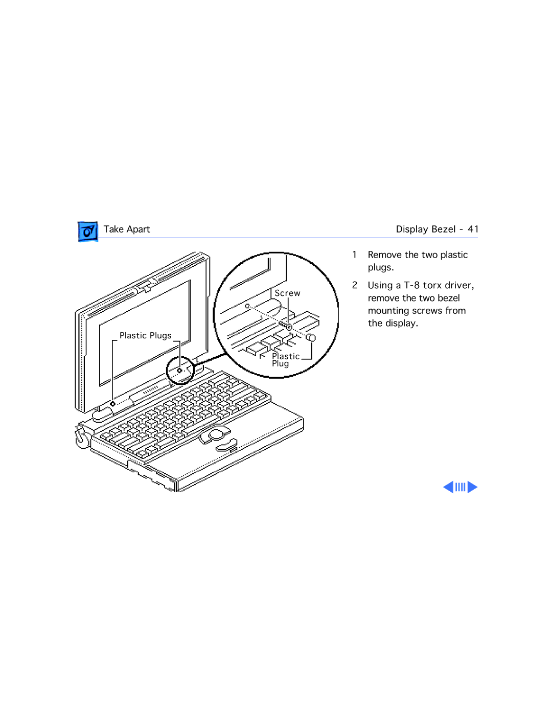 Apple 150 manual Take Apart Display Bezel 