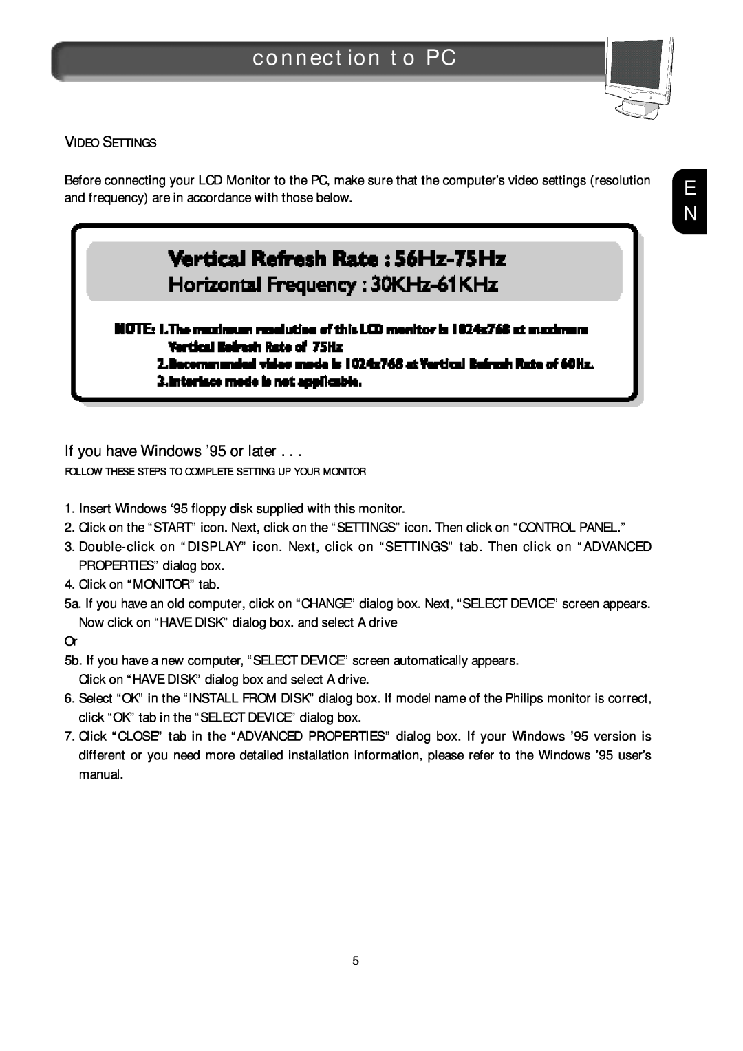 Apple 150B appendix If you have Windows ’95 or later, connection to PC 