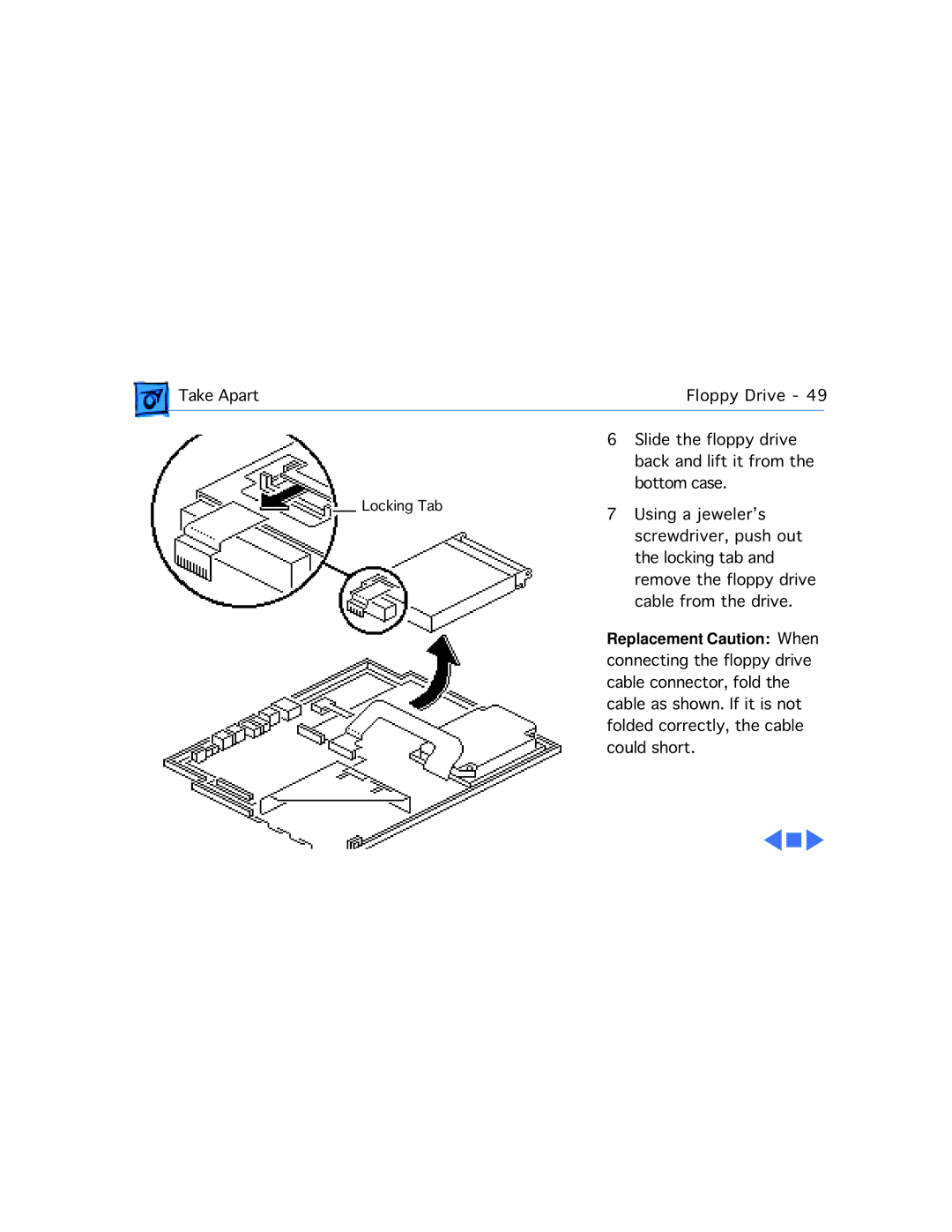 Apple 160, 165 manual Replacement Caution When 