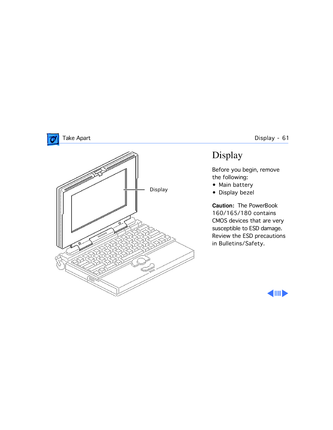 Apple 160, 165 manual Display 