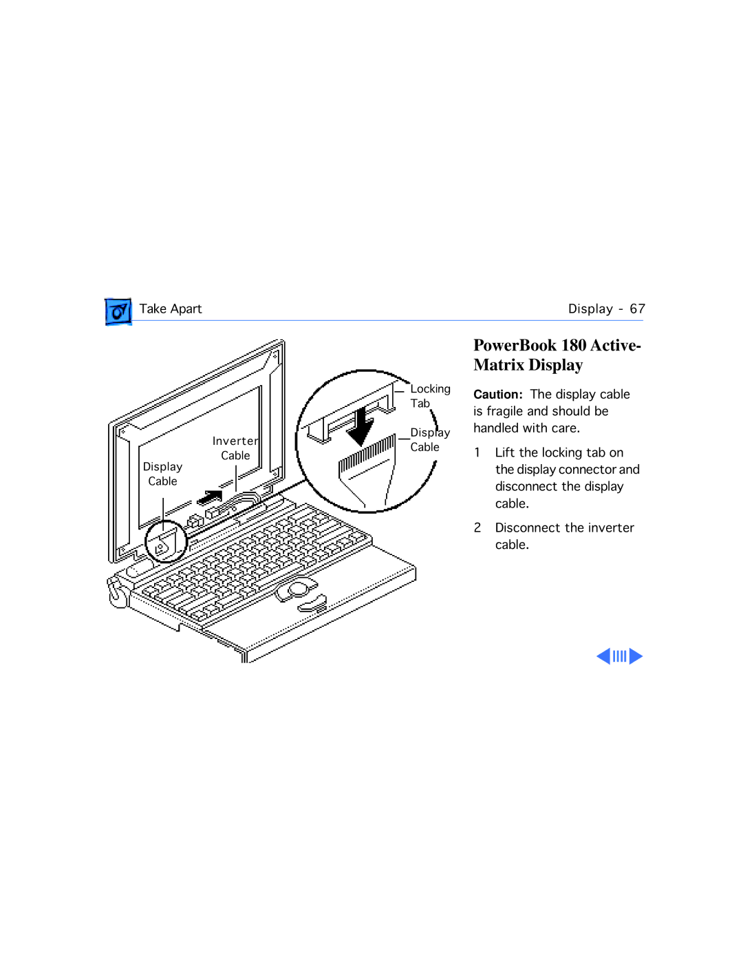 Apple 160, 165 manual PowerBook 180 Active- Matrix Display 