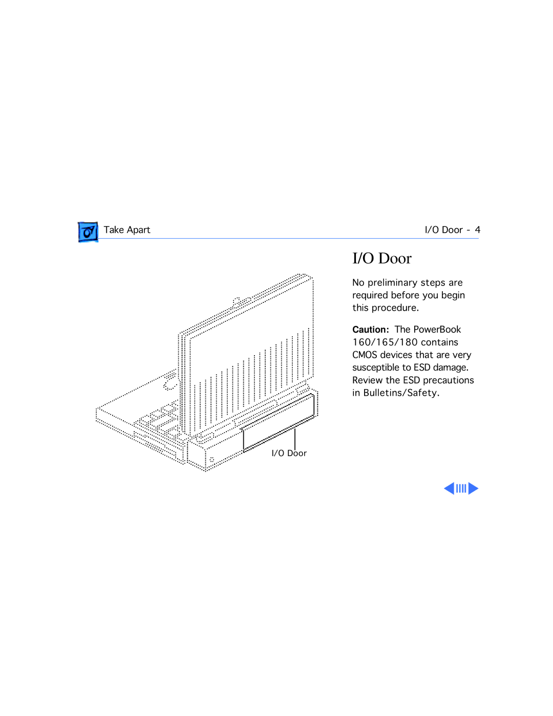 Apple 165, 160 manual Door 