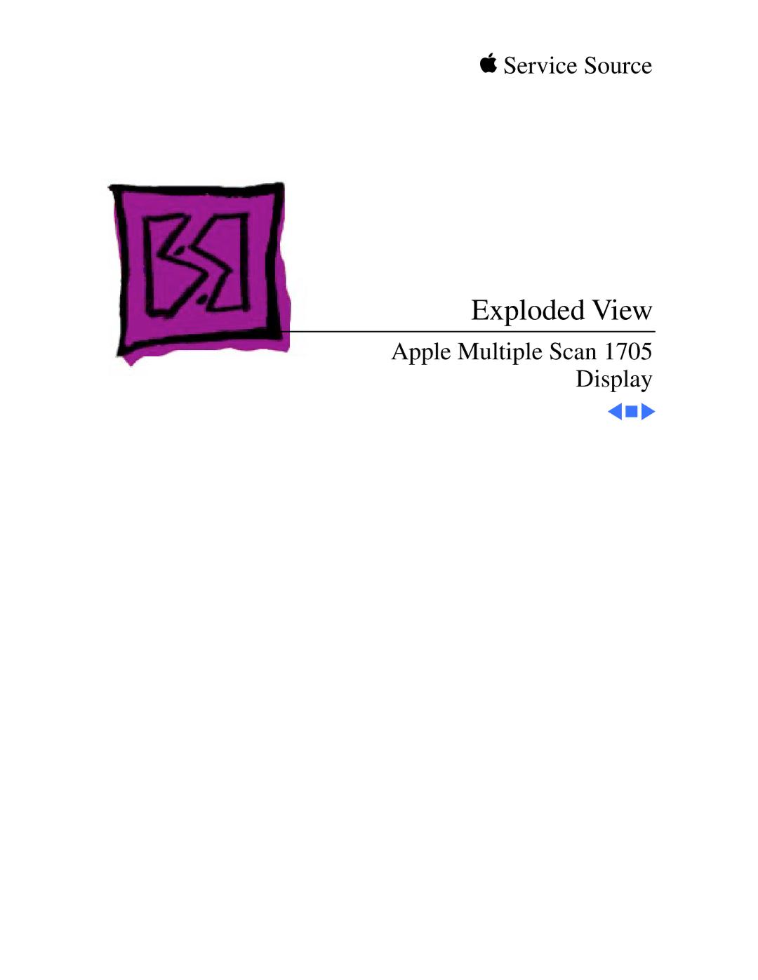 Apple 1705 manual Exploded View 