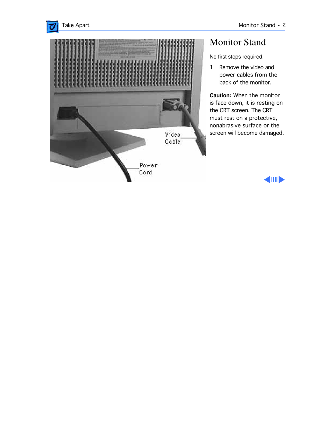 Apple 1705 manual Monitor Stand 