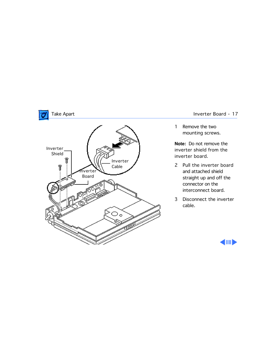 Apple 180, 165, 160 manual Take Apart Inverter Board 