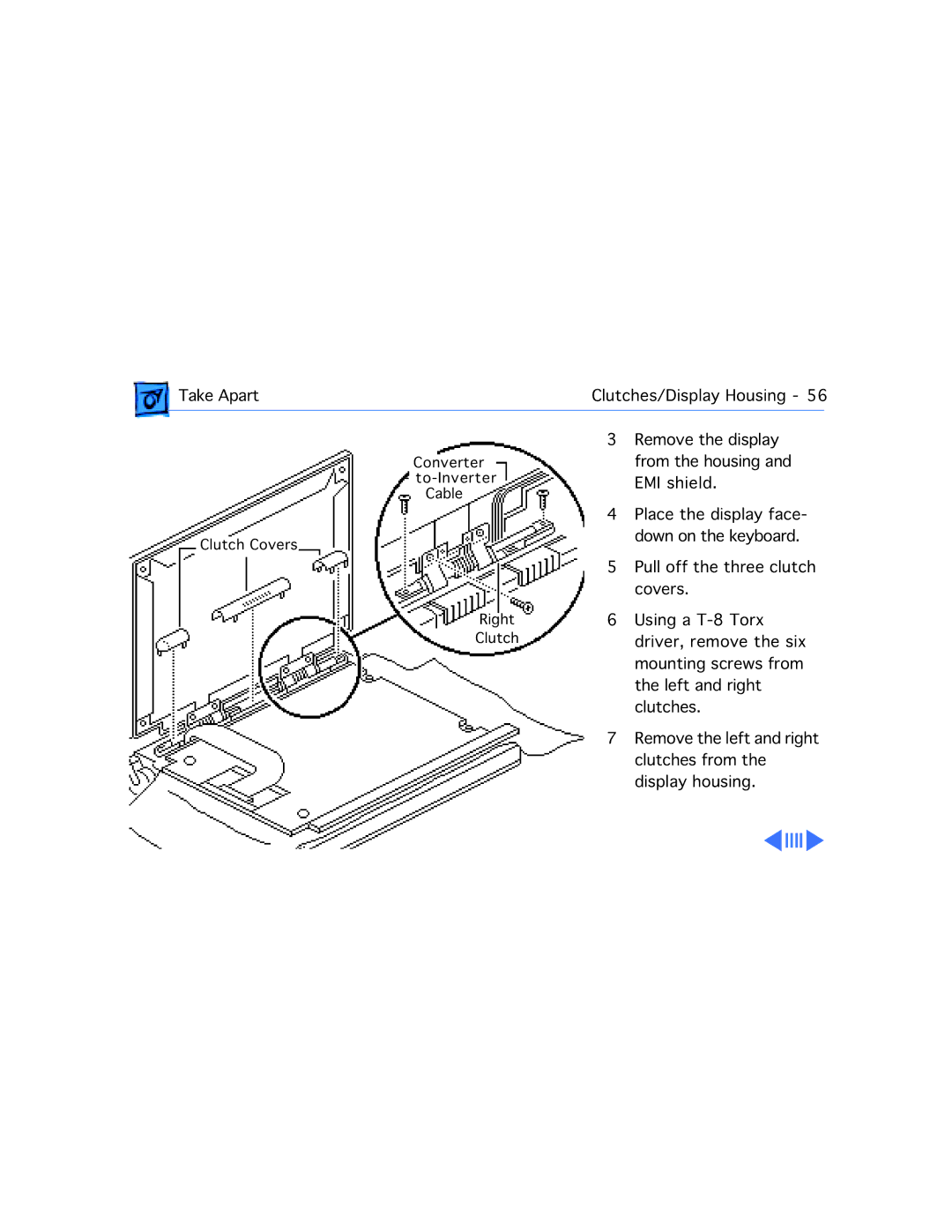 Apple 180C manual Converter to-Inverter Cable Clutch Covers Right 