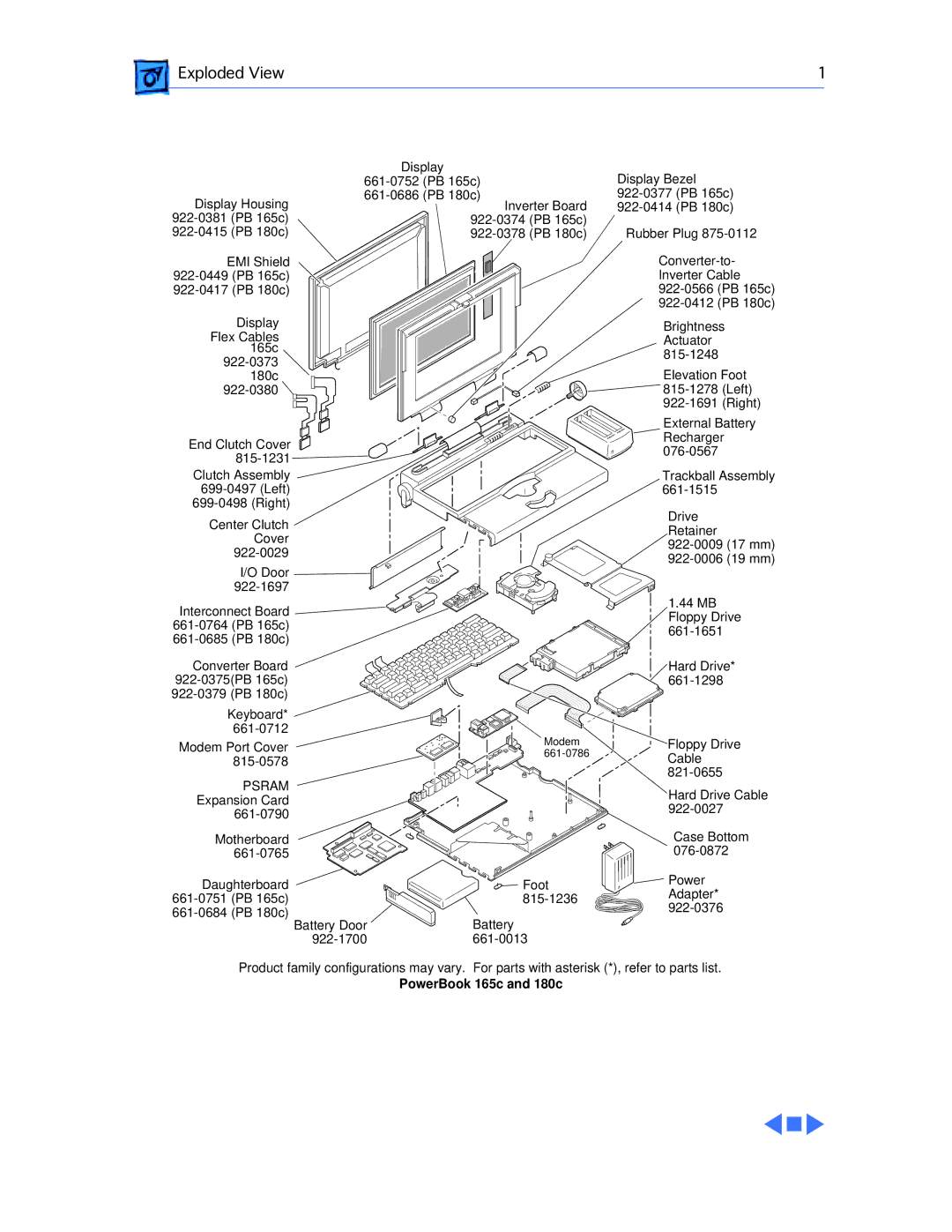 Apple 180C manual Exploded View 