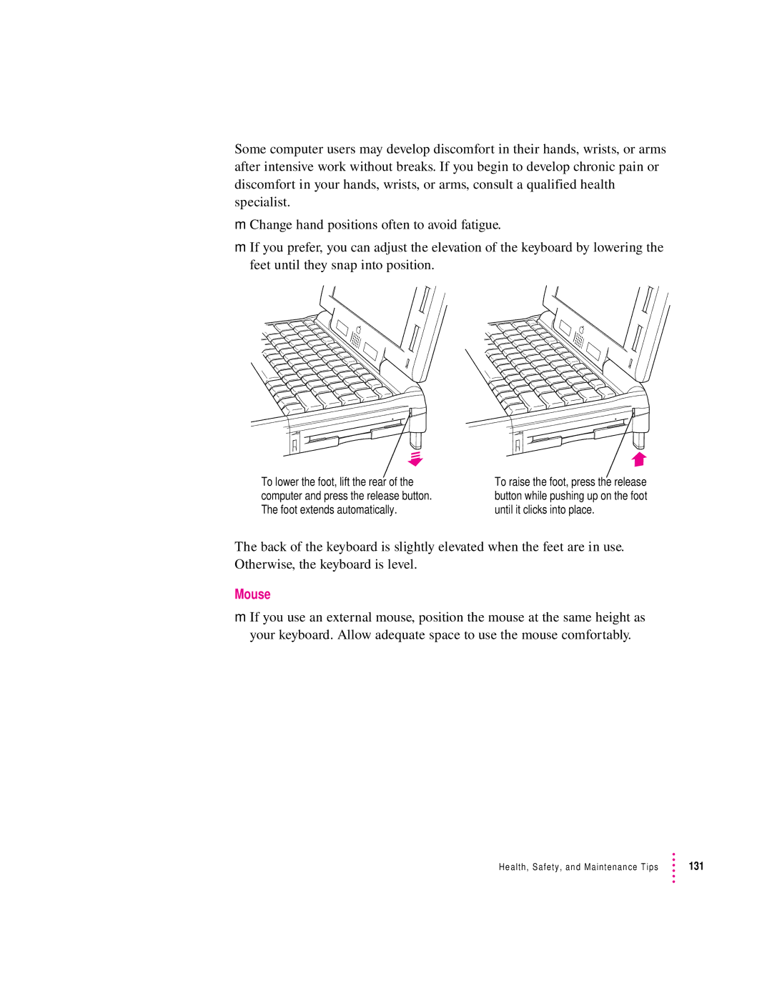 Apple 190 series manual Mouse 