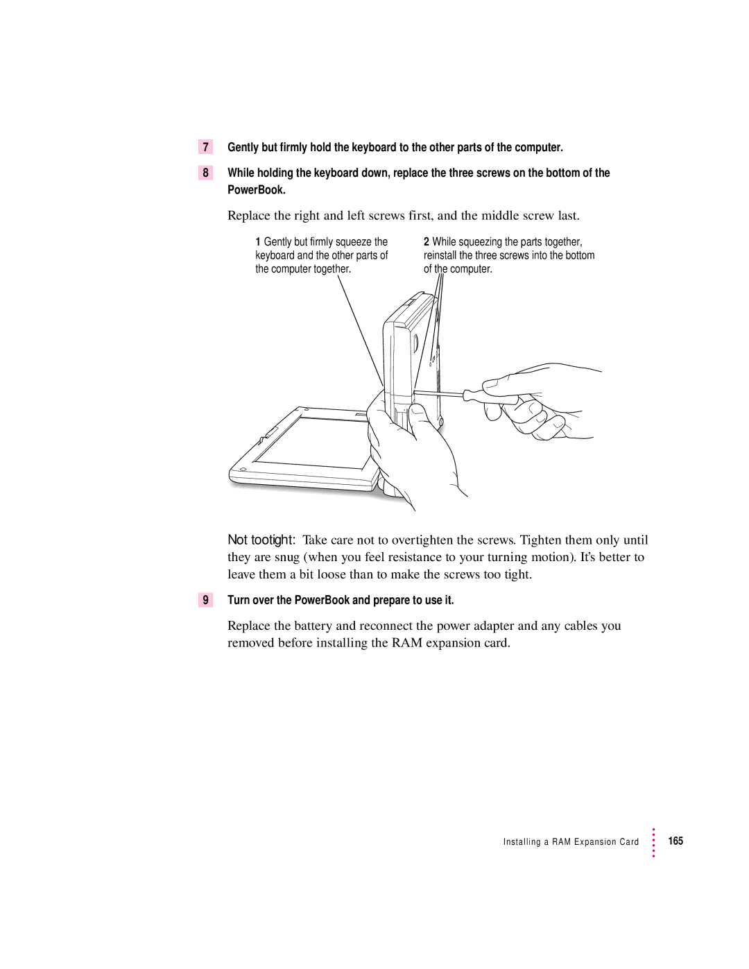 Apple 190 series manual Turn over the PowerBook and prepare to use it 