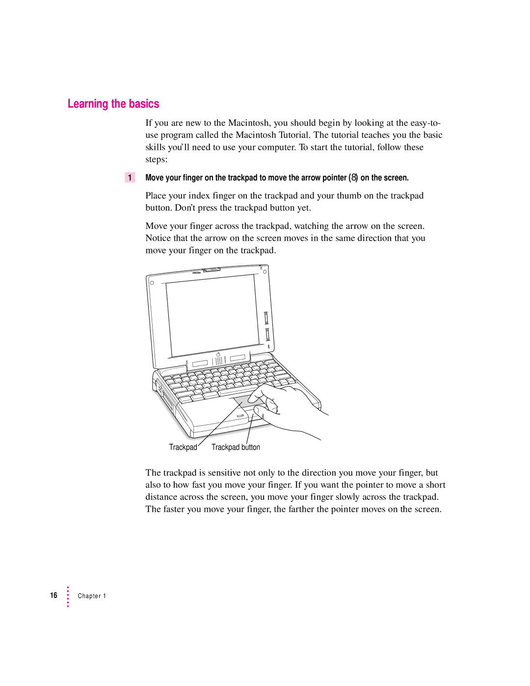 Apple 190 series manual Learning the basics 