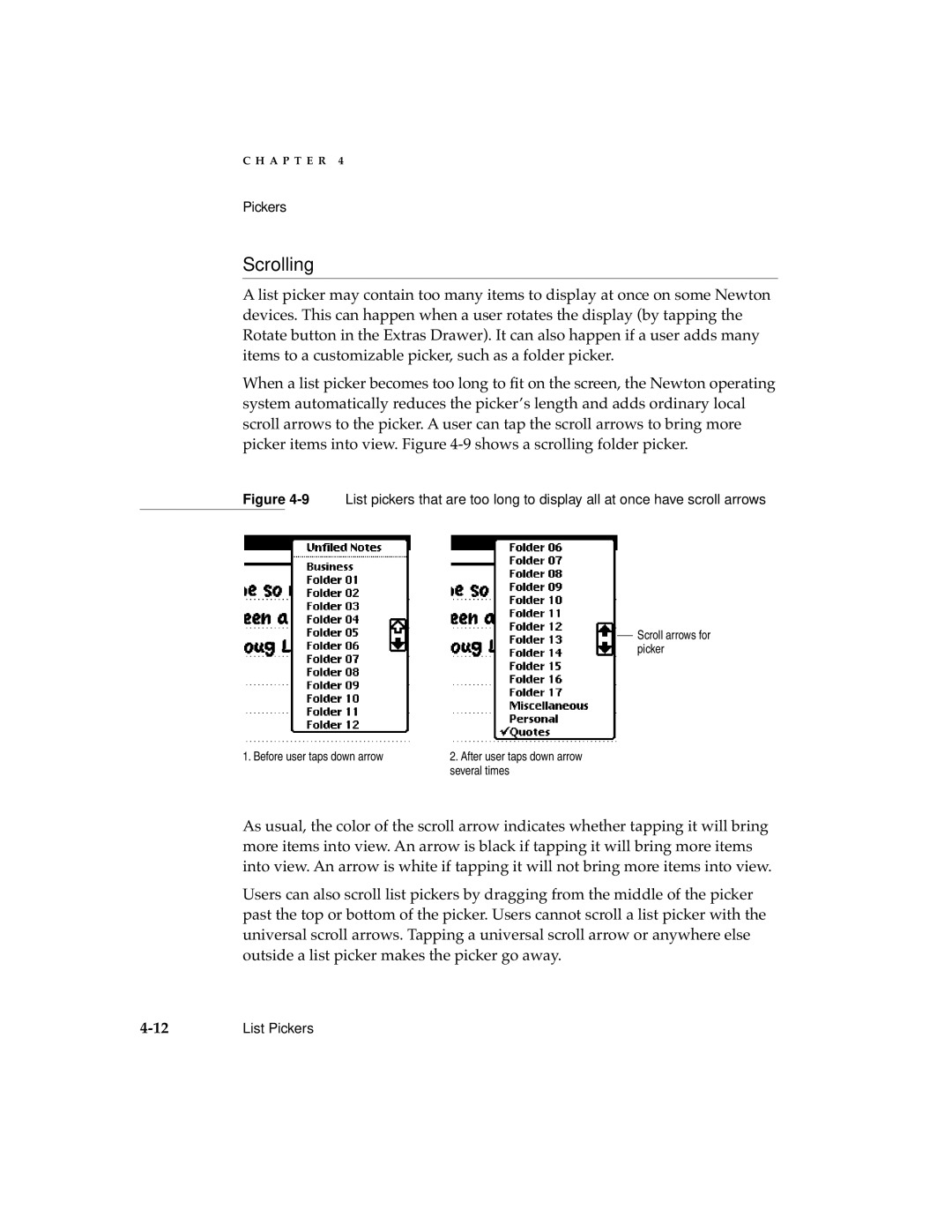 Apple 2 manual Scrolling 