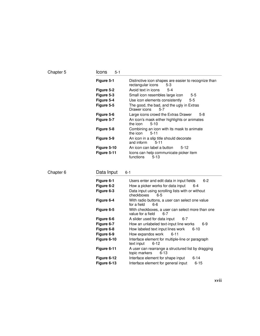 Apple 2 manual Icons, Xvii 