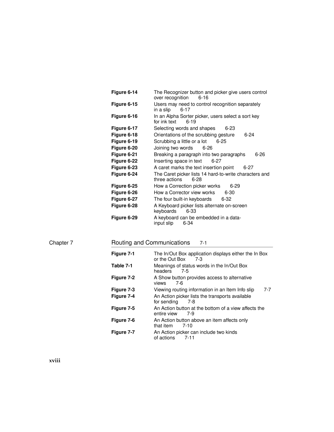 Apple 2 manual Routing and Communications, Xviii 