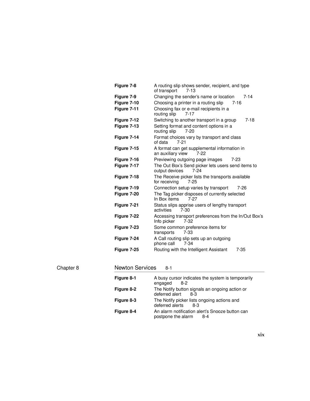 Apple 2 manual Xix, Choosing a printer in a routing slip 