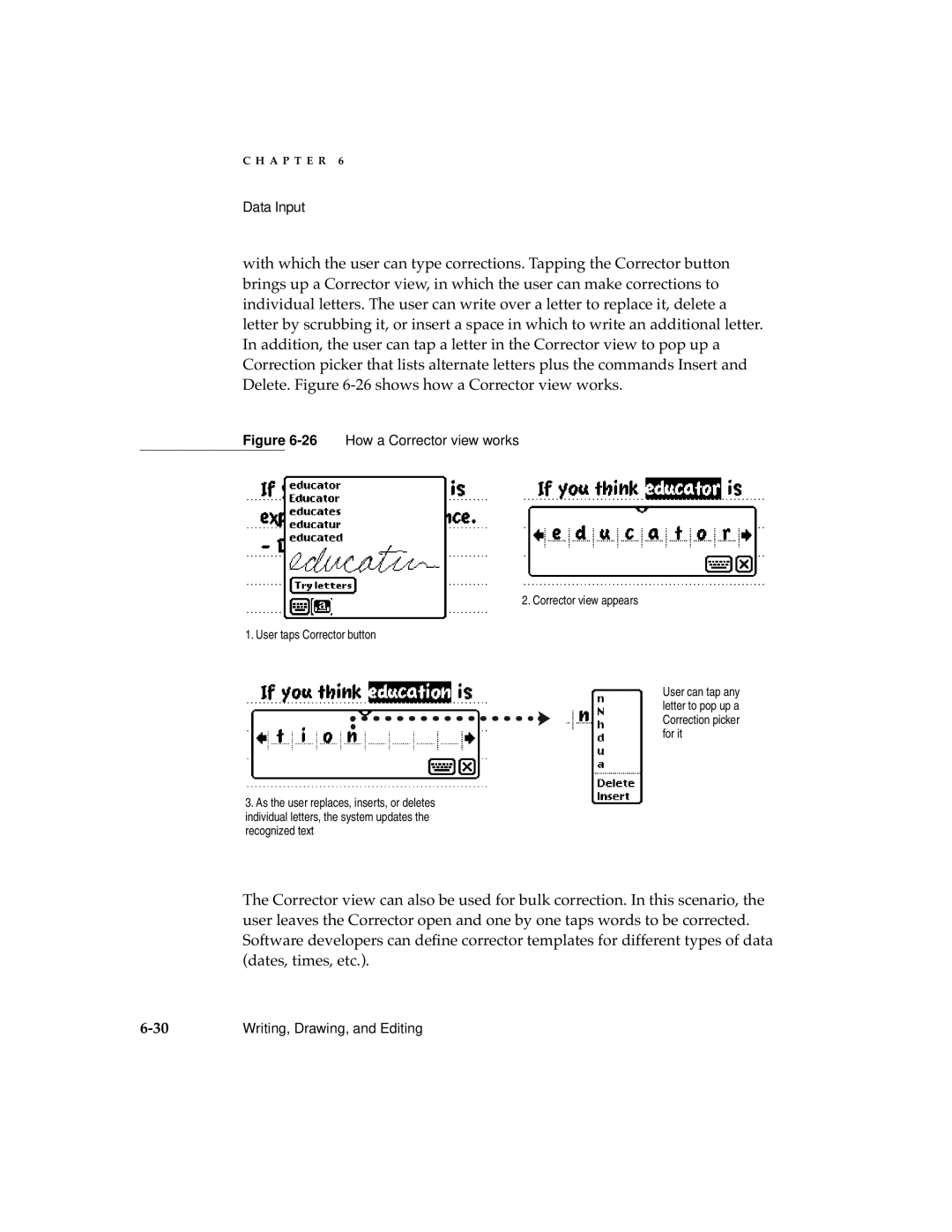 Apple manual 26How a Corrector view works 