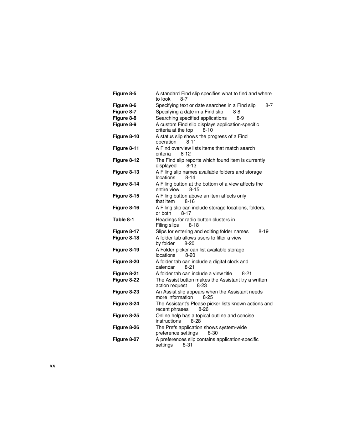 Apple 2 manual 10A status slip shows the progress of a Find Operation 