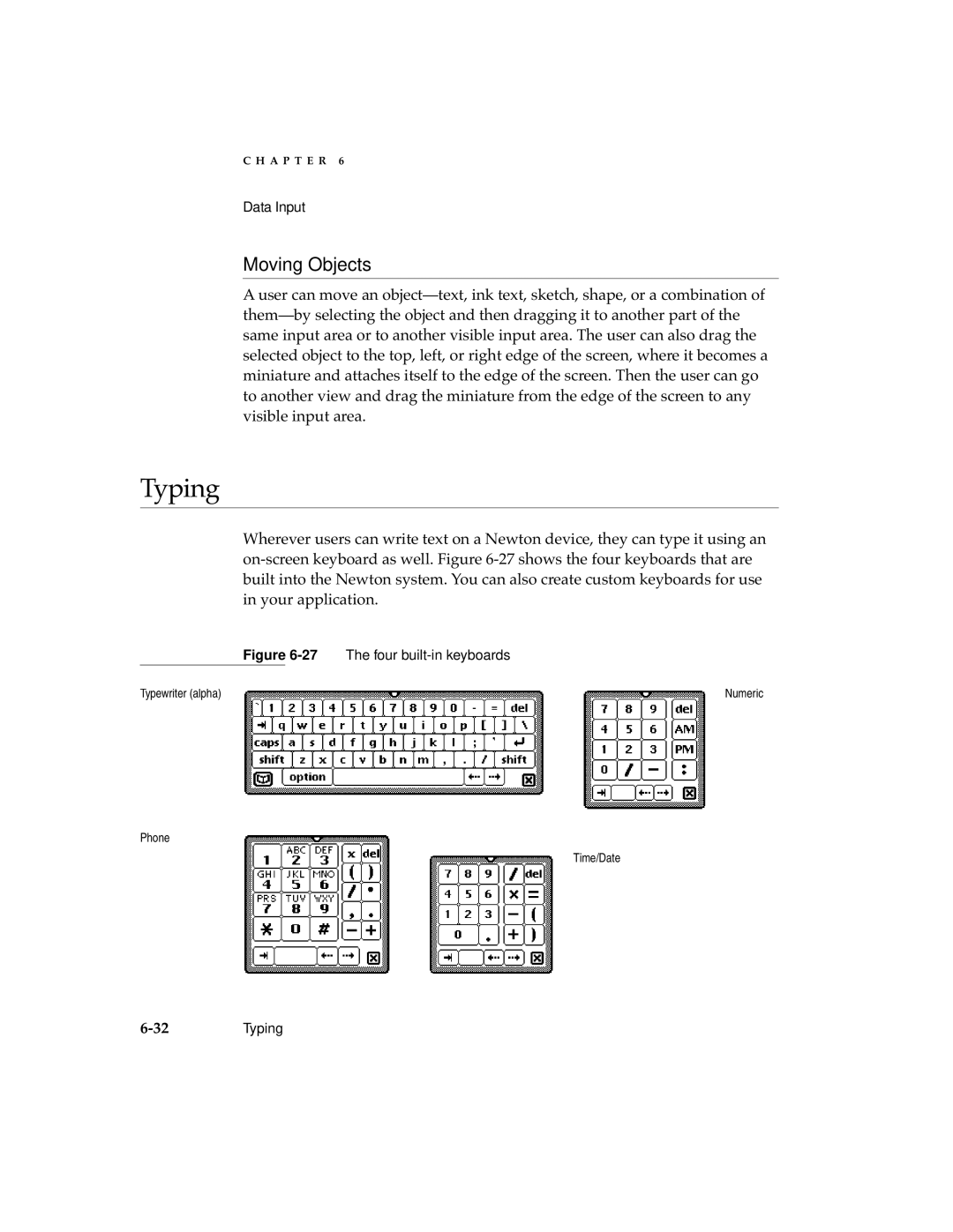 Apple 2 manual Typing, Moving Objects 