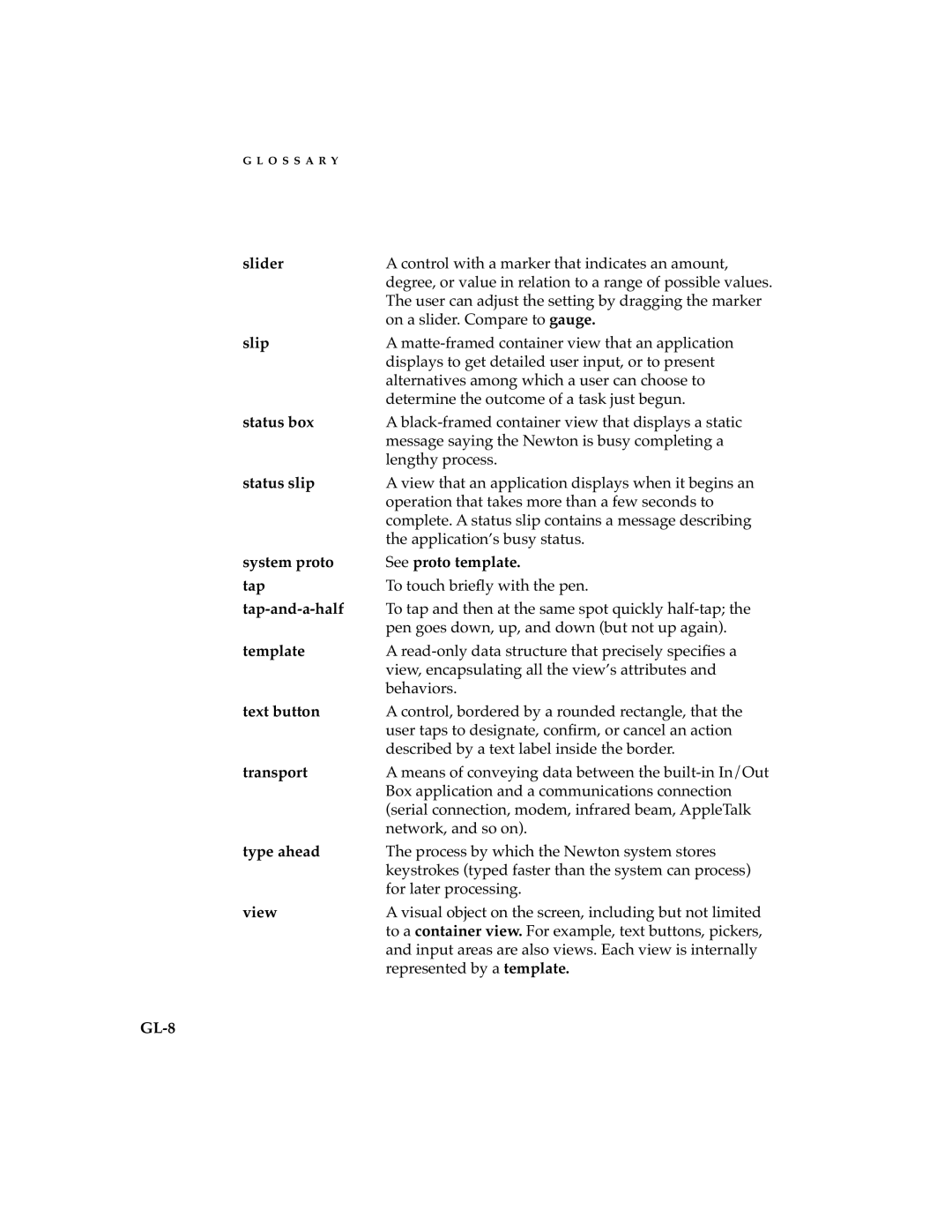 Apple 2 manual See proto template, GL-8 