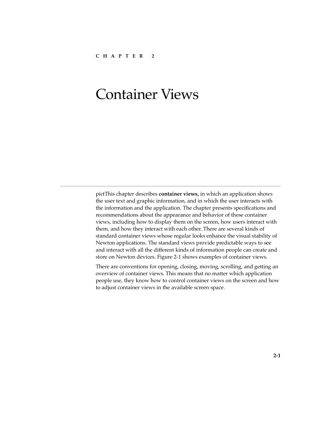 Apple 2 manual Container Views 