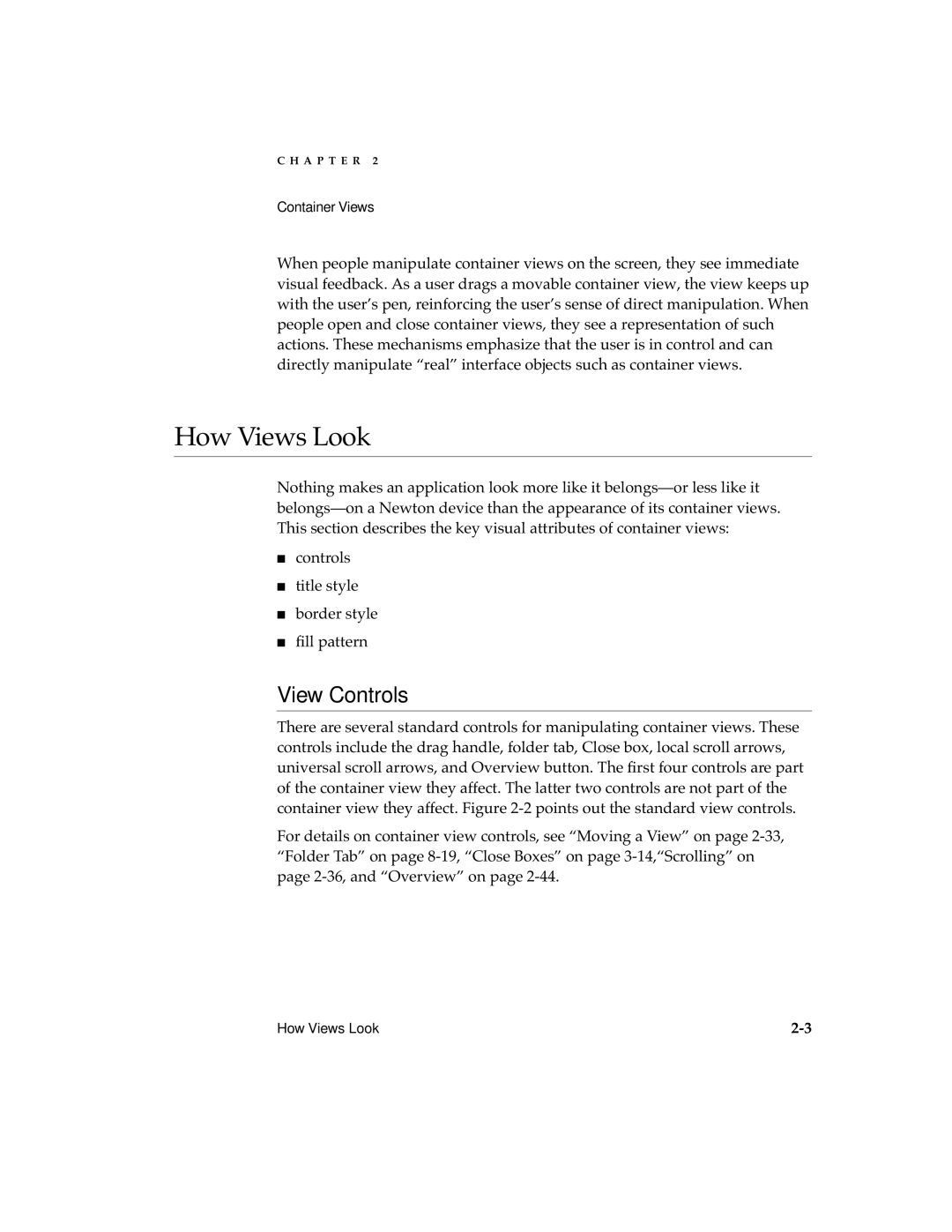 Apple 2 manual How Views Look, View Controls 