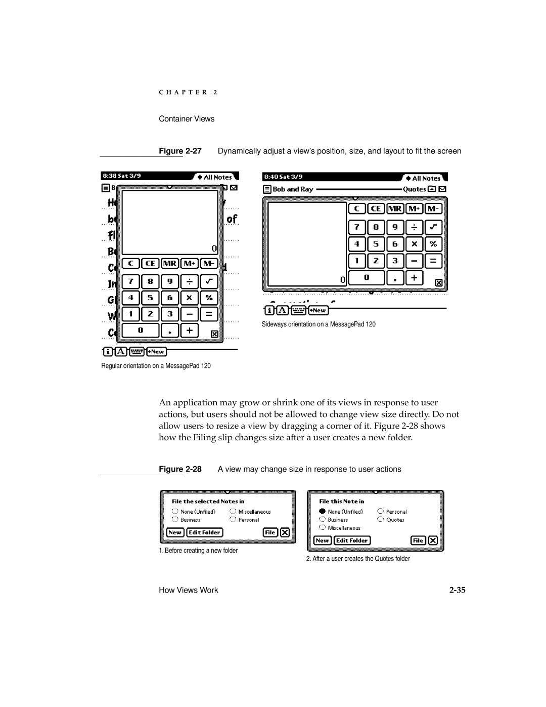 Apple manual 28A view may change size in response to user actions 