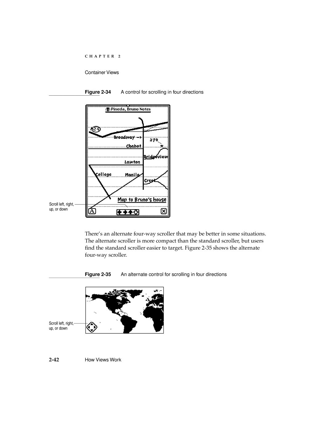 Apple 2 manual 34A control for scrolling in four directions 