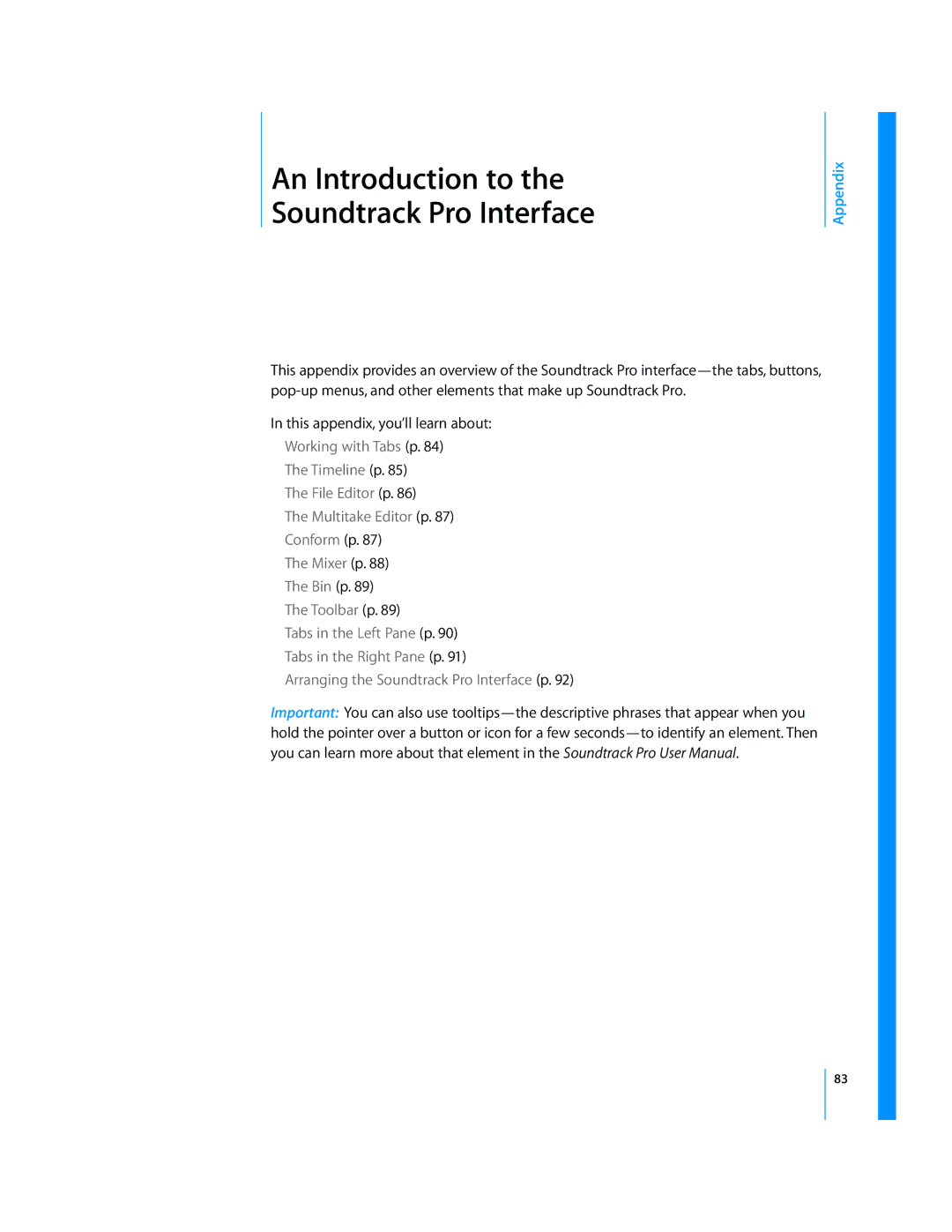 Apple 2 manual An Introduction to the Soundtrack Pro Interface 