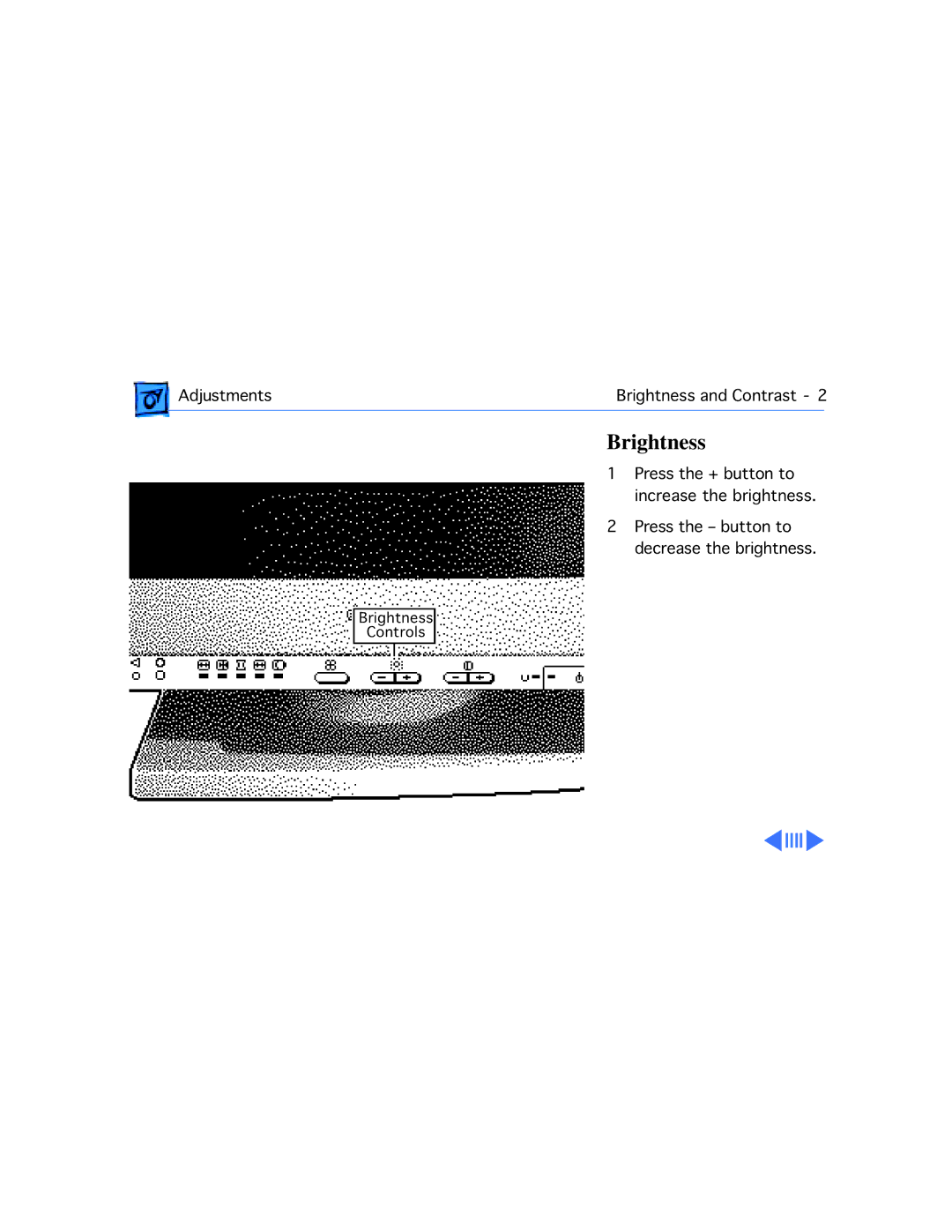 Apple 20 manual Brightness 