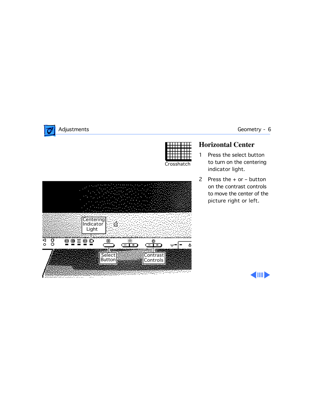 Apple 20 manual Horizontal Center 