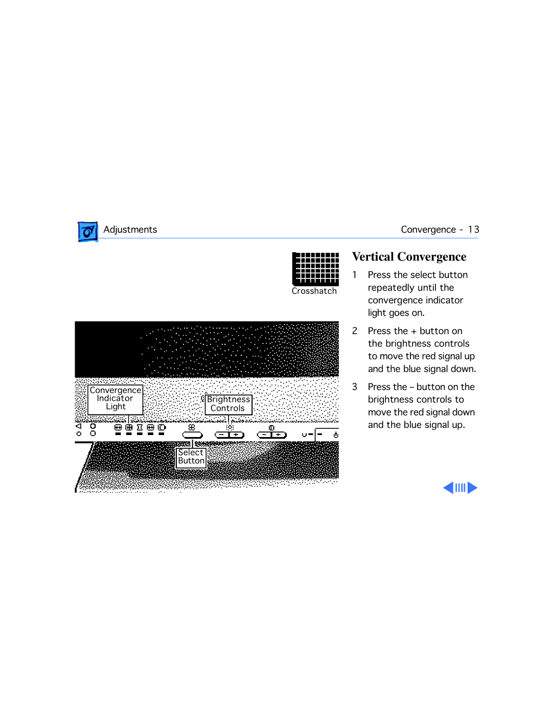 Apple 20 manual Vertical Convergence 