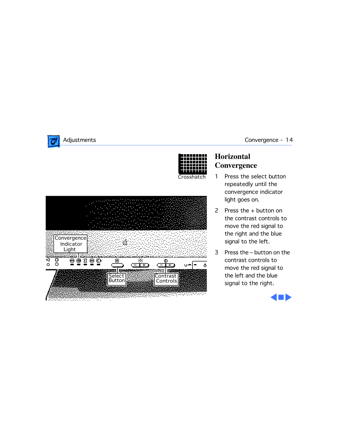 Apple 20 manual Horizontal Convergence 