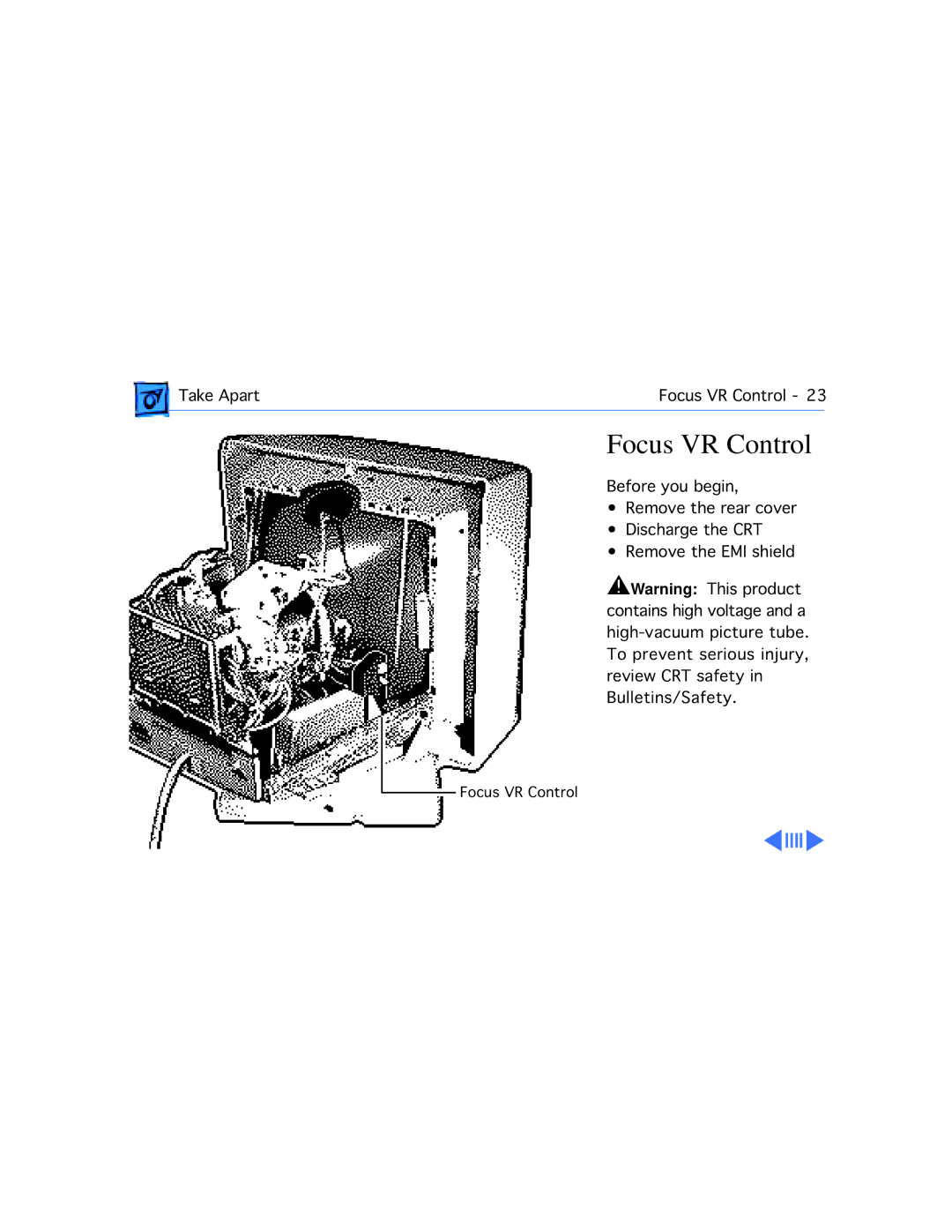 Apple 20 manual Focus VR Control 