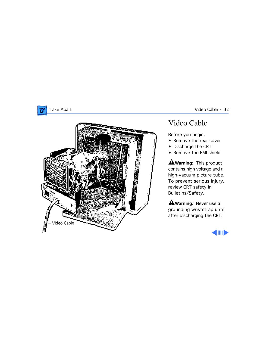 Apple 20 manual Video Cable 