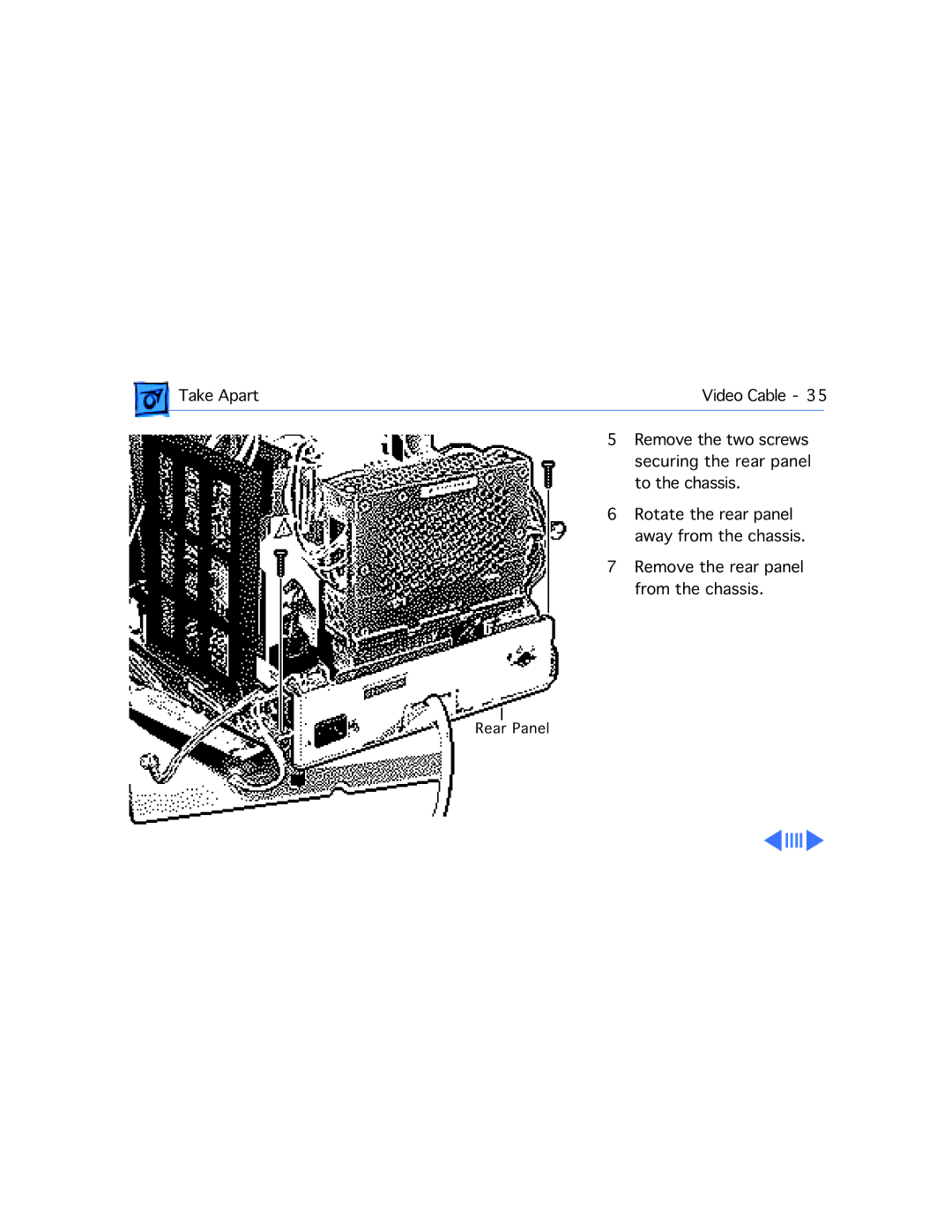 Apple 20 manual Rear Panel 