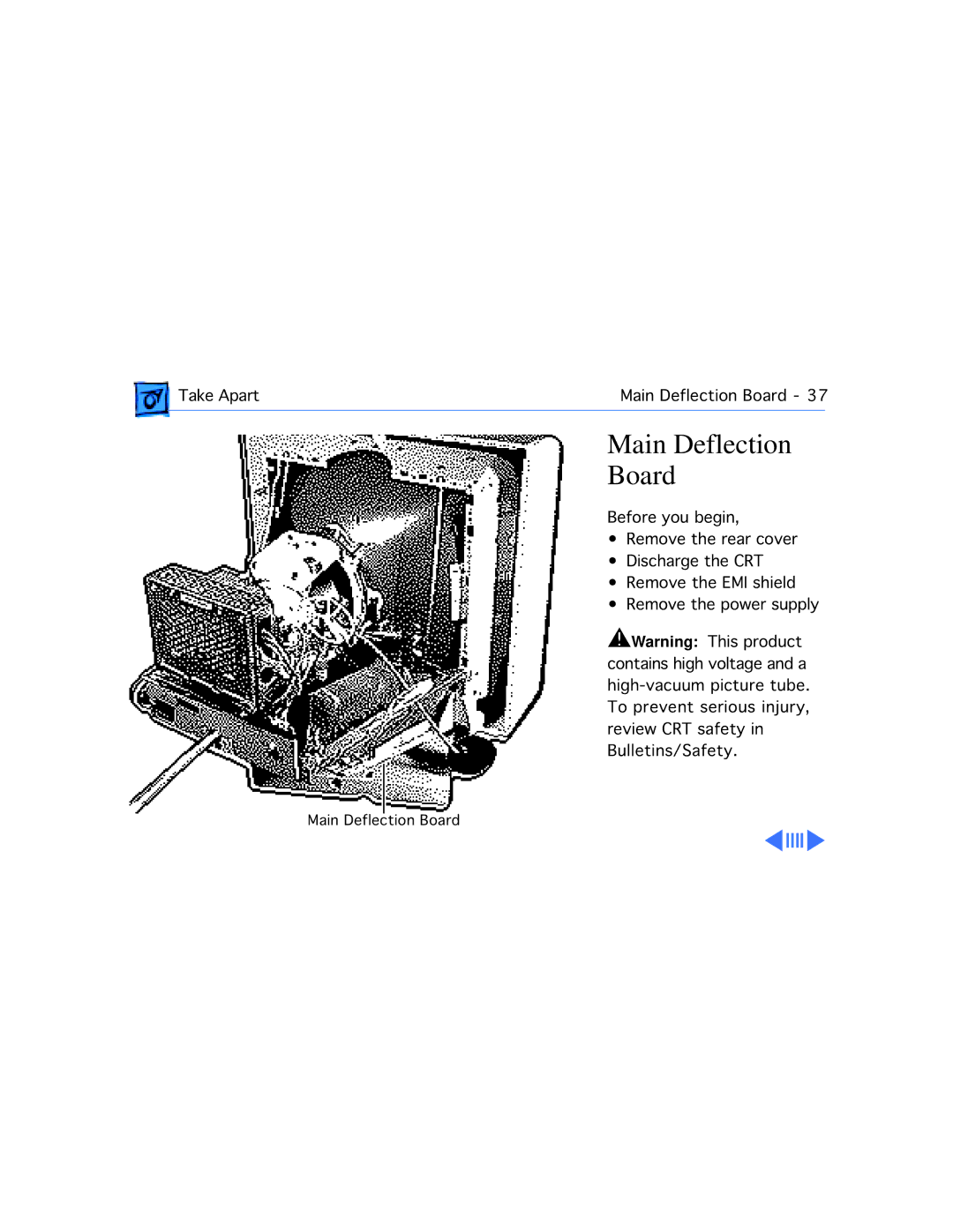 Apple 20 manual Main Deflection Board 