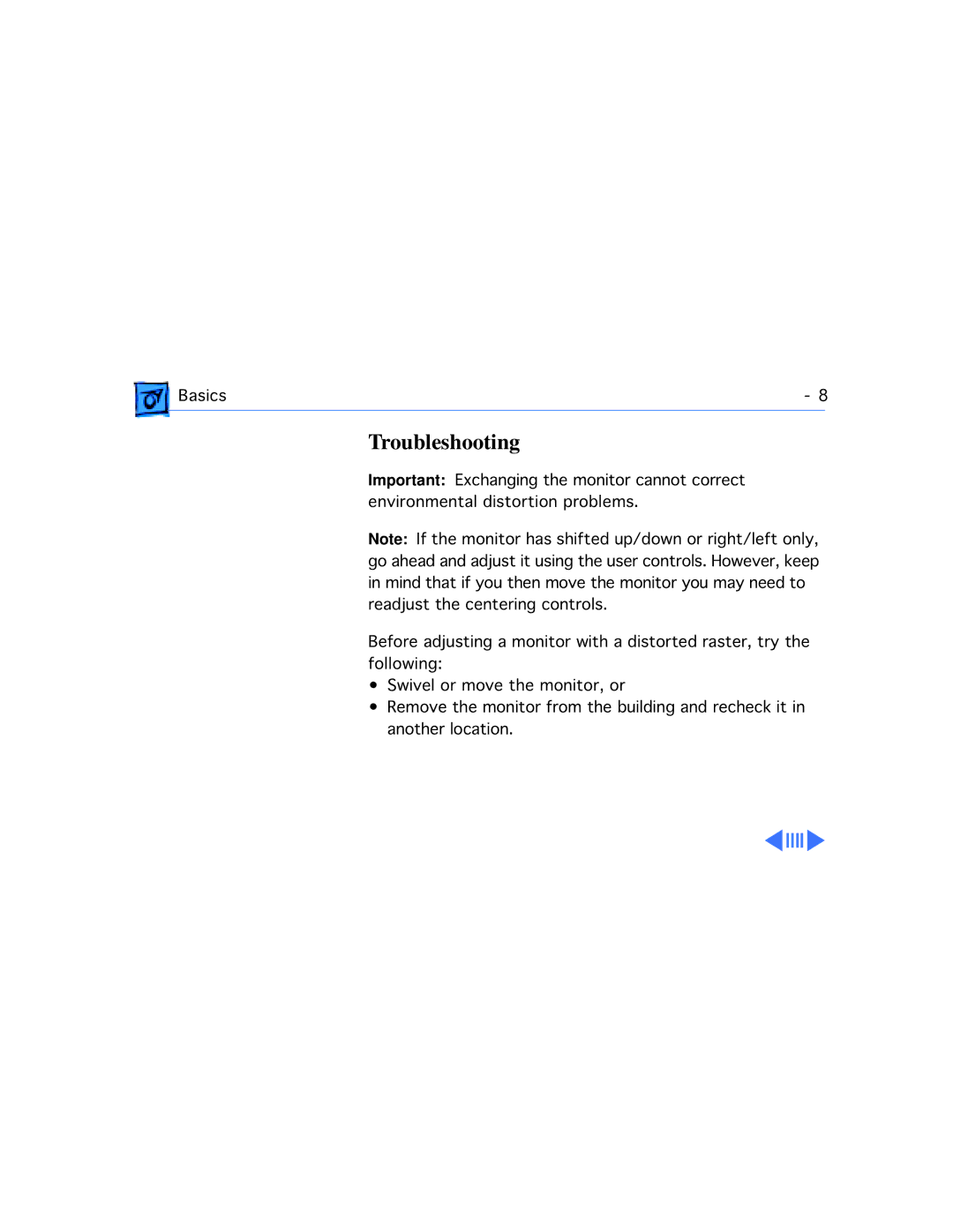 Apple 20 manual Troubleshooting 